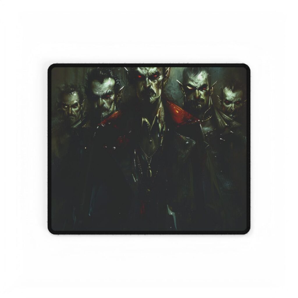 Gothic Vampires: Dark Fantasy Artwork - Desk Mat