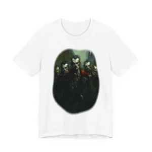 Vampire Figures Before Gothic Cathedral T-Shirt