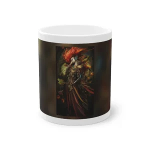 Bird-Headed Figure in Armor Mug