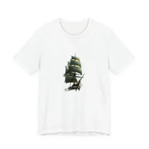 Sailing Ship in Stormy Sea T-Shirt