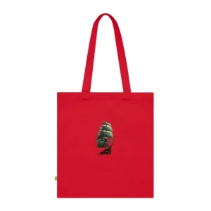Sailing Ship in Stormy Sea Tote Bag