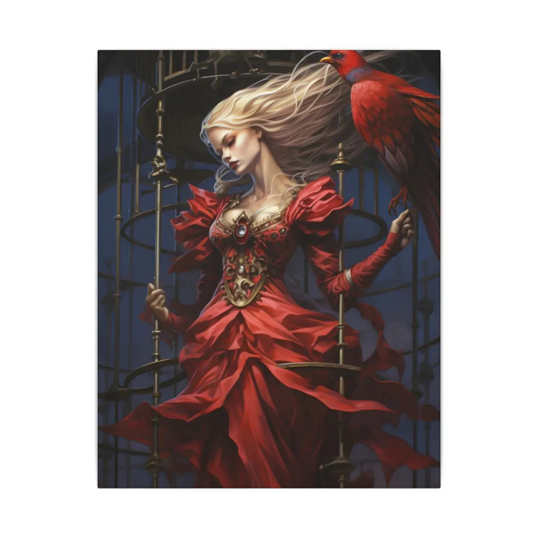 Guardian of Silence: Digital Art - Canvas