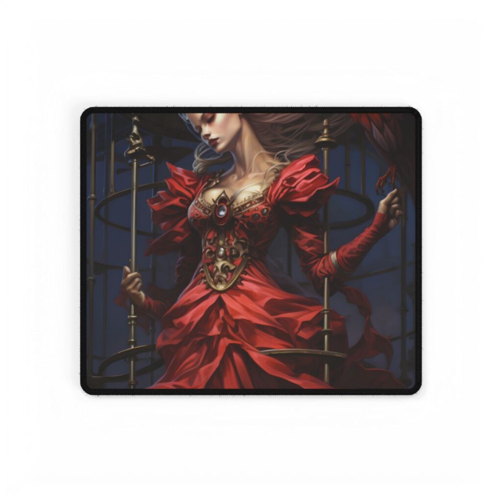 Guardian of Silence: Digital Art - Desk Mat