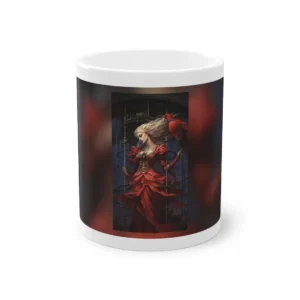 Woman in Red Gown Mug