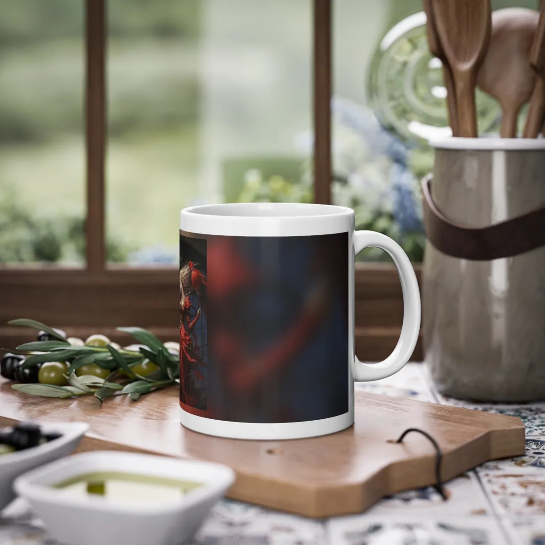 Guardian of Silence: Digital Art - Mug