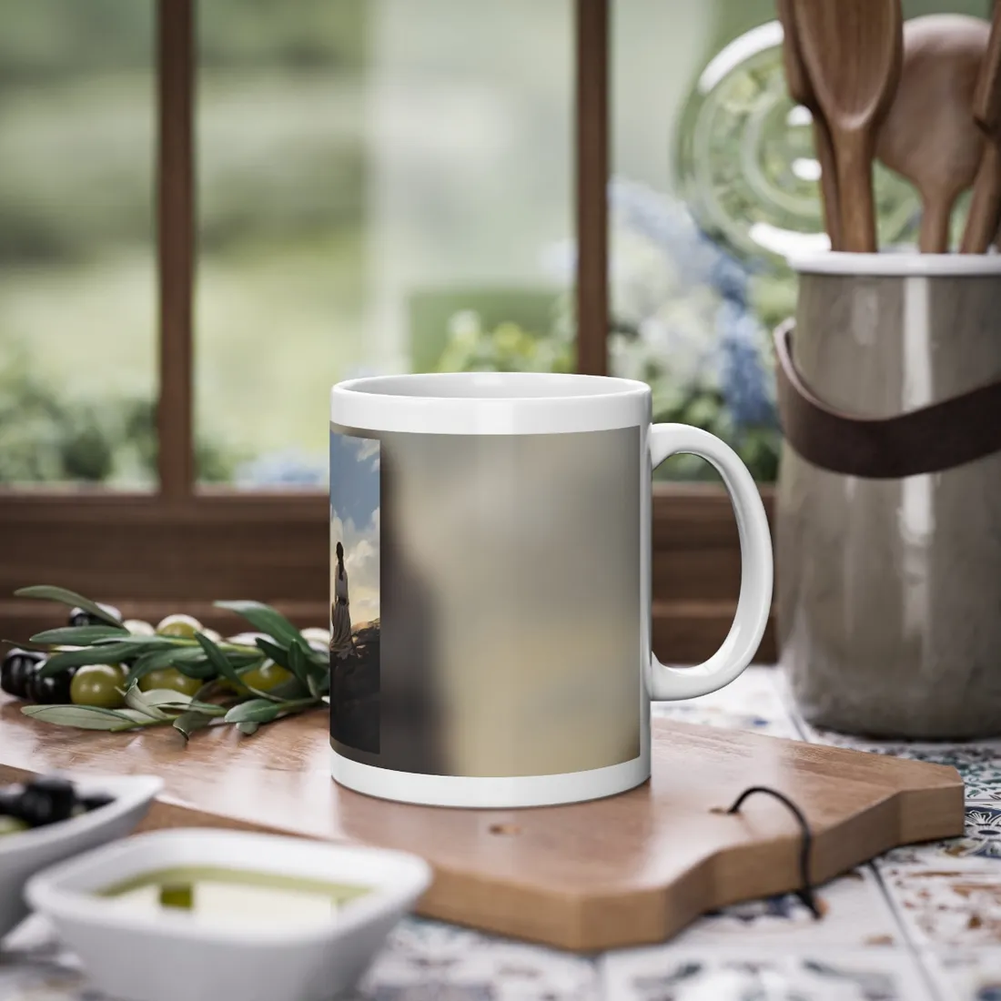 Handcrafted Earthy Orb: Artisan Textured - Mug