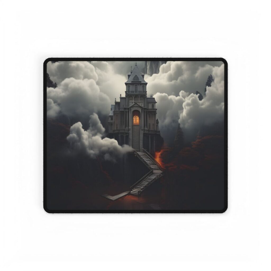 Handheld Message: Personal Artwork in a Small Oval Frame - Desk Mat