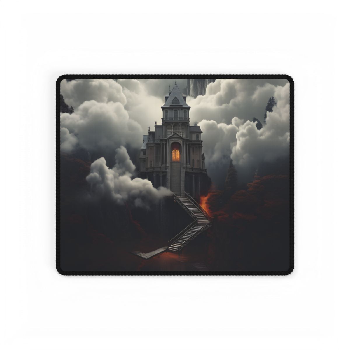 Handheld Message: Personal Artwork in a Small Oval Frame - Desk Mat