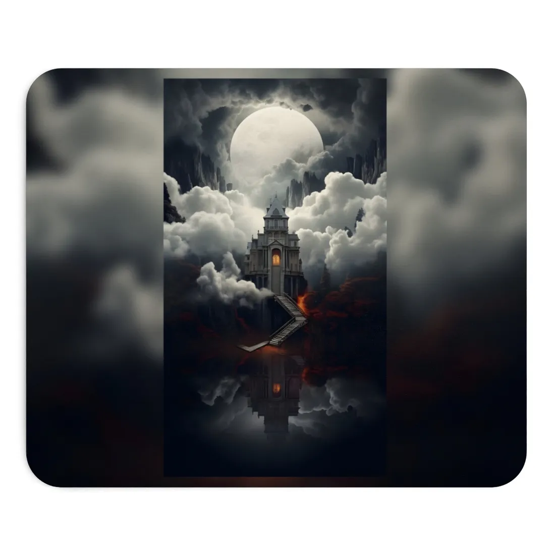 Handheld Message: Personal Artwork in a Small Oval Frame - Mouse Pad