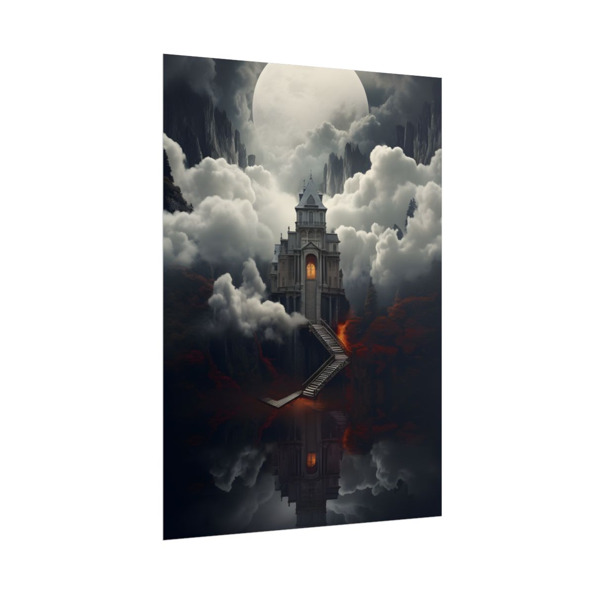 Handheld Message: Personal Artwork in a Small Oval Frame - Poster