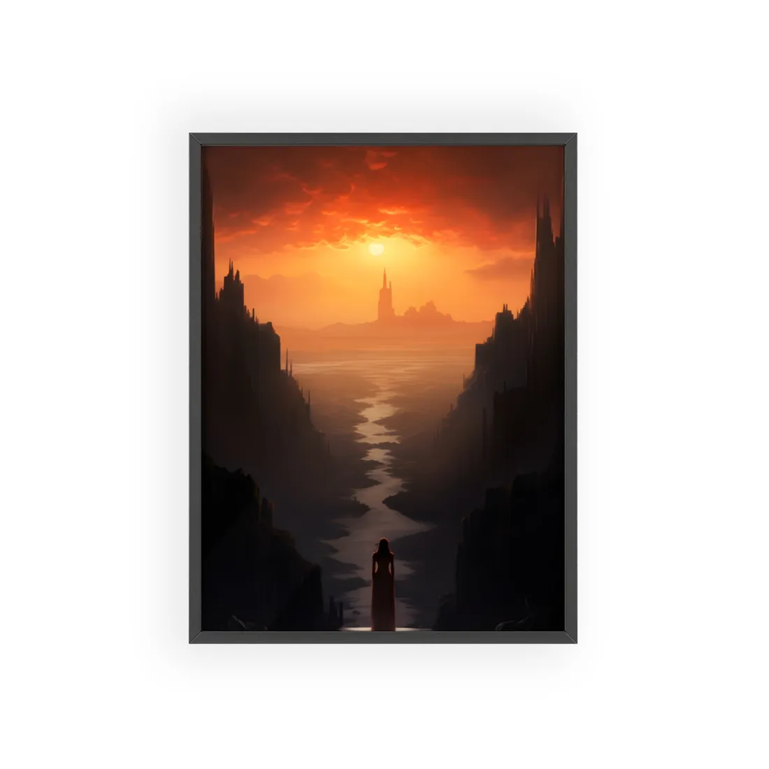 Handwritten Story: Minimalist Art of Writing - Framed Poster