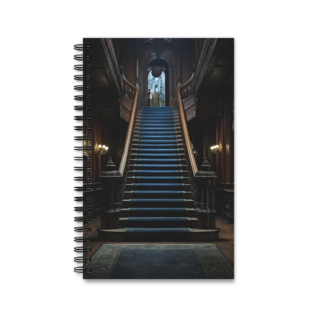 Haunted Gothic Mansion: Spooky Victorian Atmosphere - Spiral Notebook