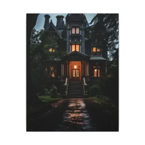 Victorian House Entrance Steps Canvas Print