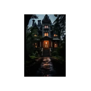 Victorian House Entrance Steps Metal Poster