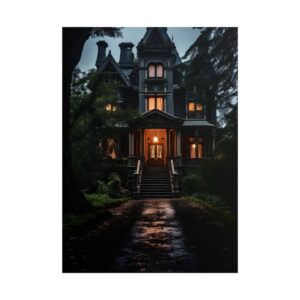 Victorian House Entrance Steps Poster