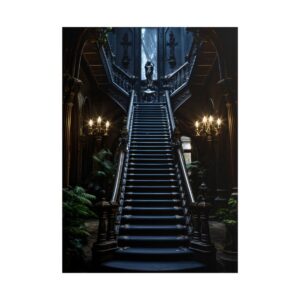 Gothic Staircase Ascending Poster