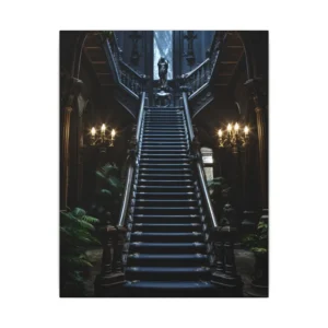 Gothic Staircase Ascending Canvas Print