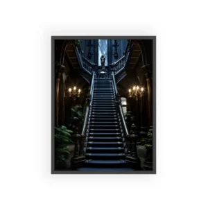 Gothic Staircase Ascending Framed Poster
