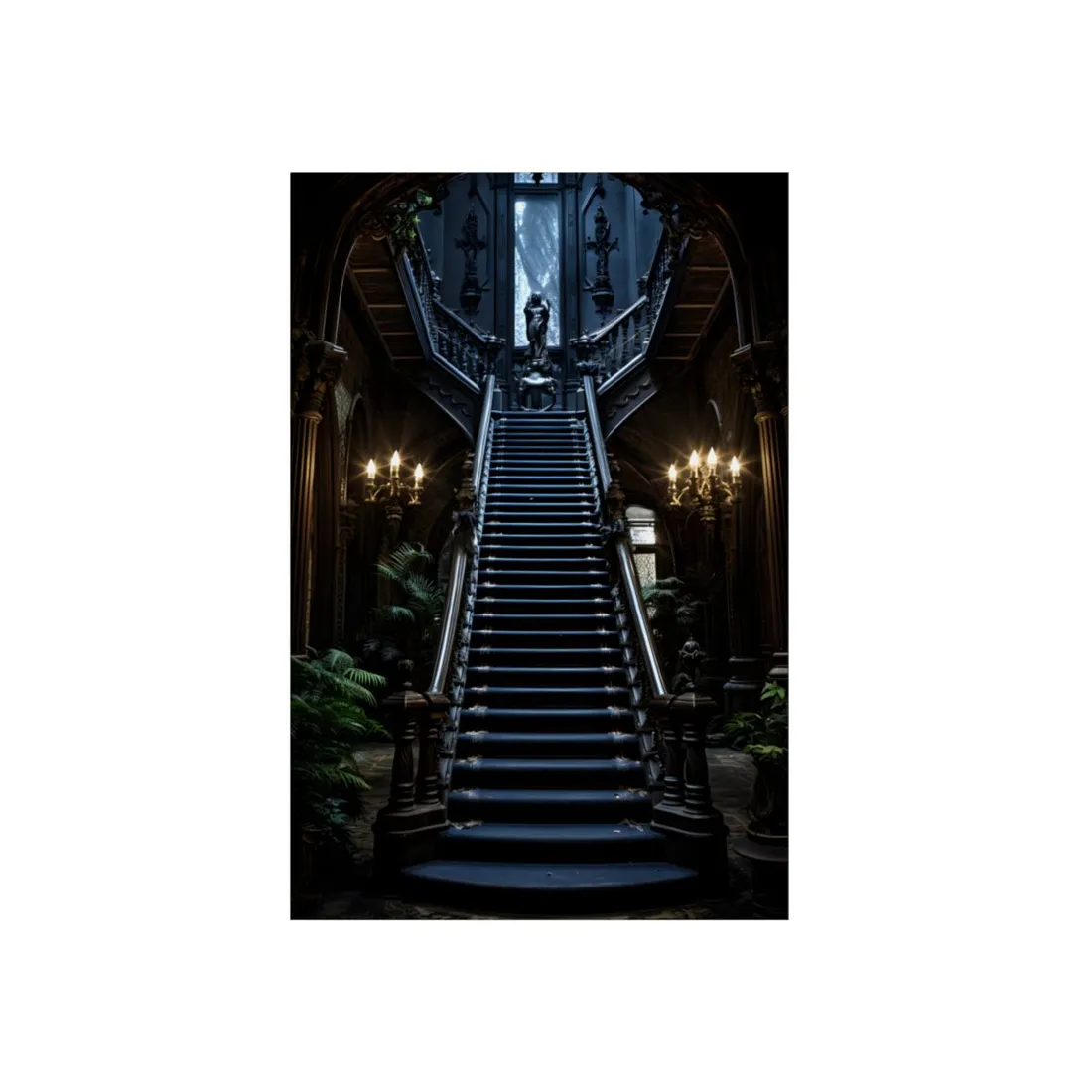 Haunted Victorian Mansion Mystery: Spooky Gothic - Metal Poster