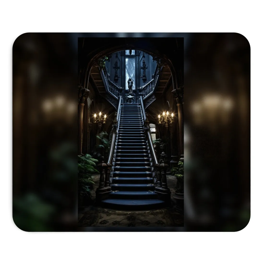 Haunted Victorian Mansion Mystery: Spooky Gothic - Mouse Pad