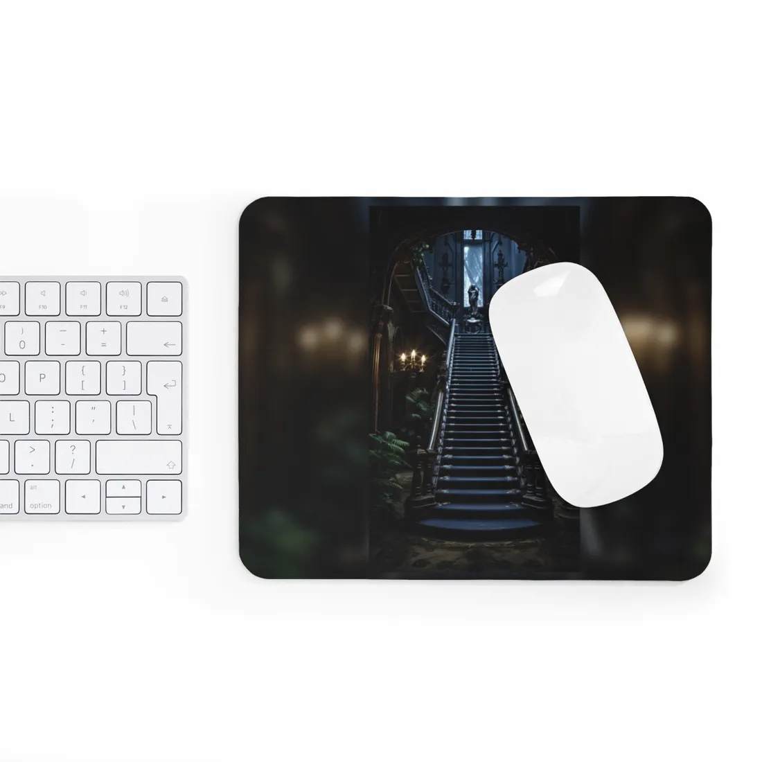 Haunted Victorian Mansion Mystery: Spooky Gothic - Mouse Pad