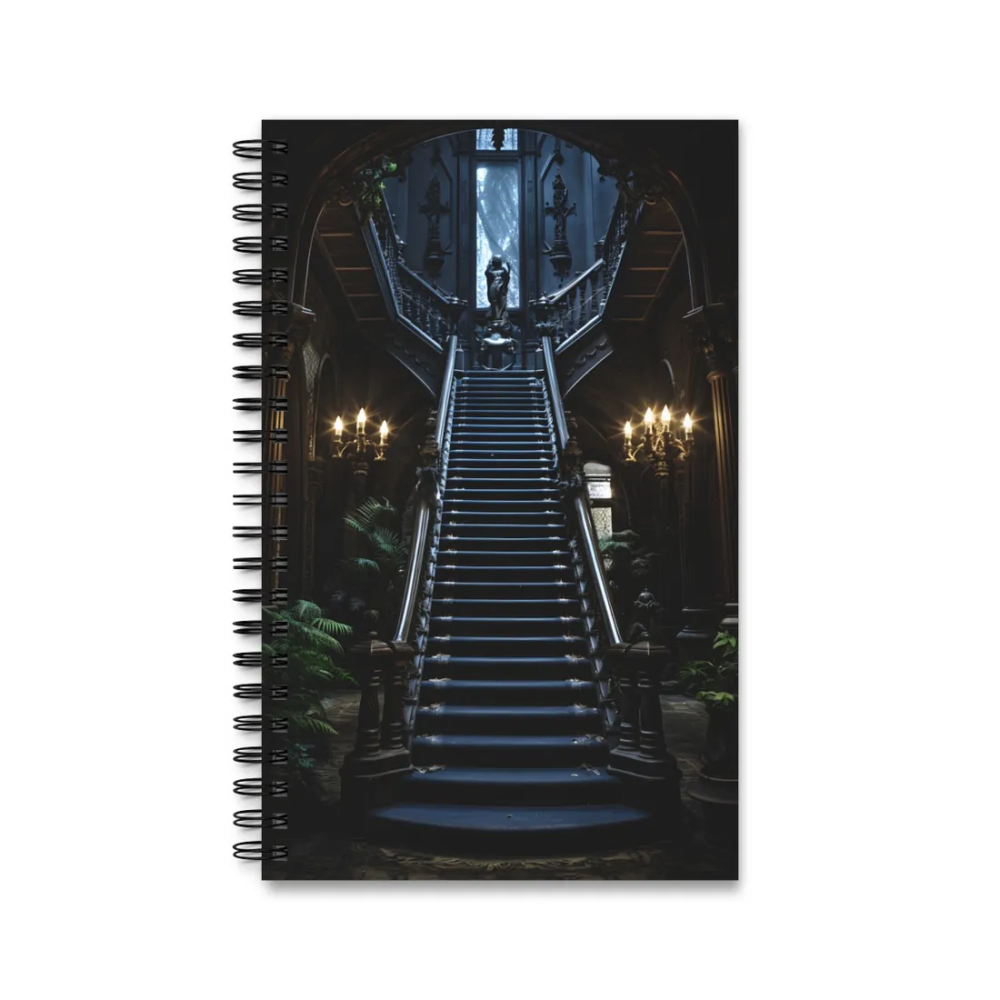 Haunted Victorian Mansion Mystery: Spooky Gothic - Spiral Notebook