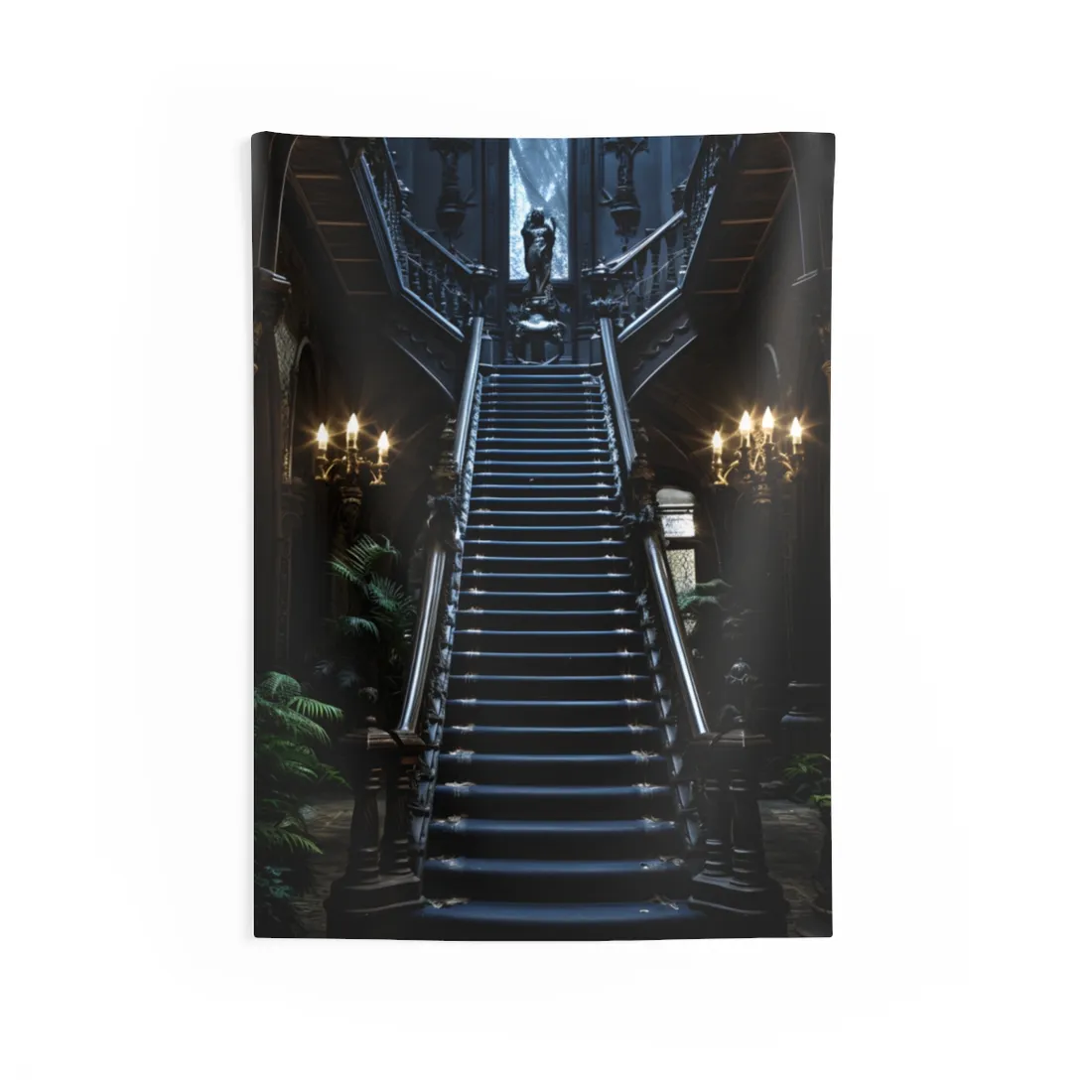 Haunted Victorian Mansion Mystery: Spooky Gothic - Wall Tapestry