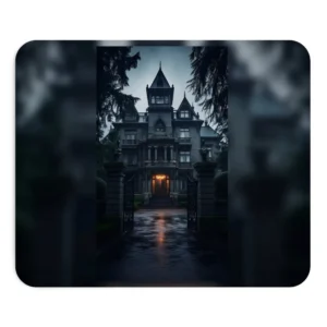Gothic Mansion at Dusk Mouse Pad