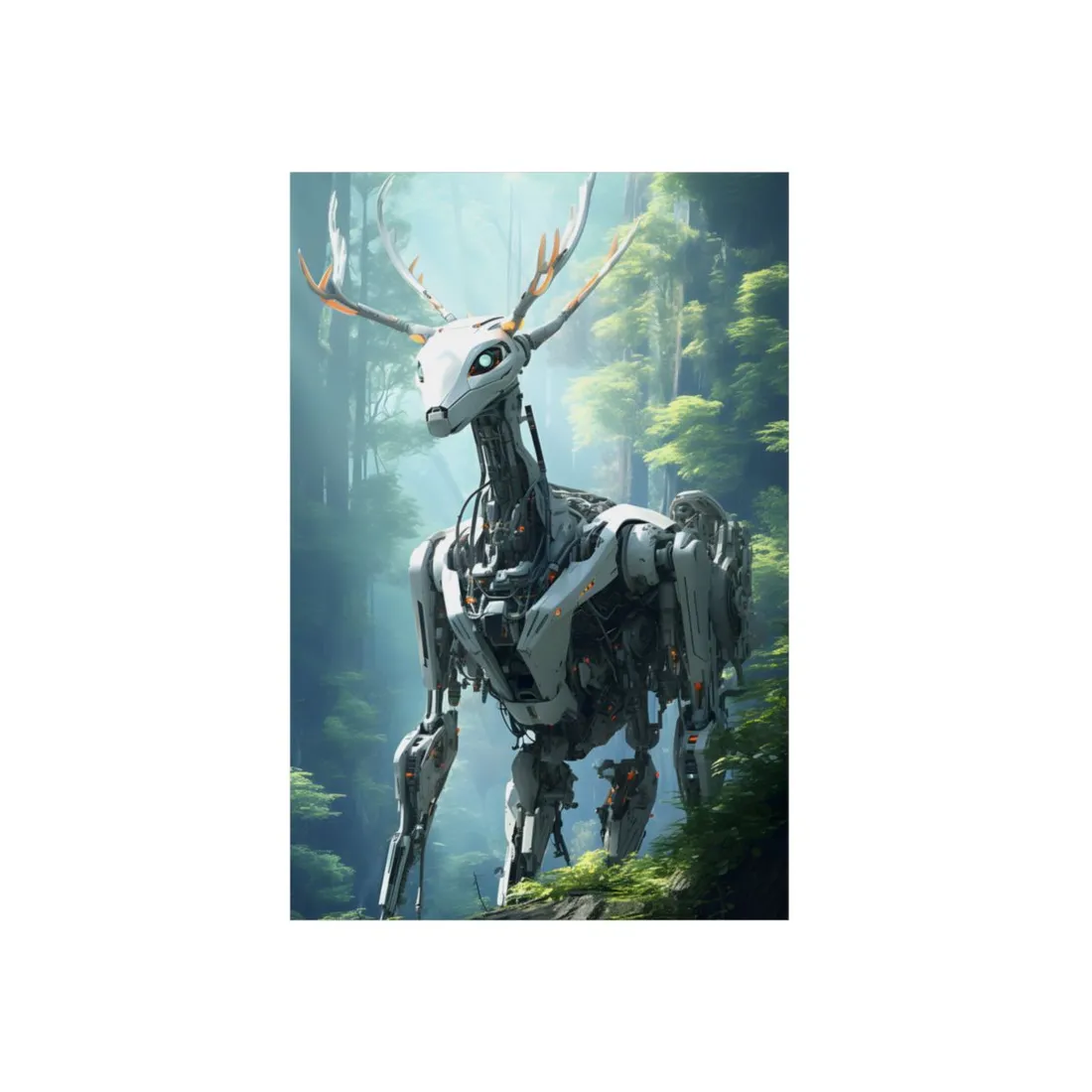 Haven for Wild Animals: A Safe Space Managed by Artificial Intelligence - Metal Poster