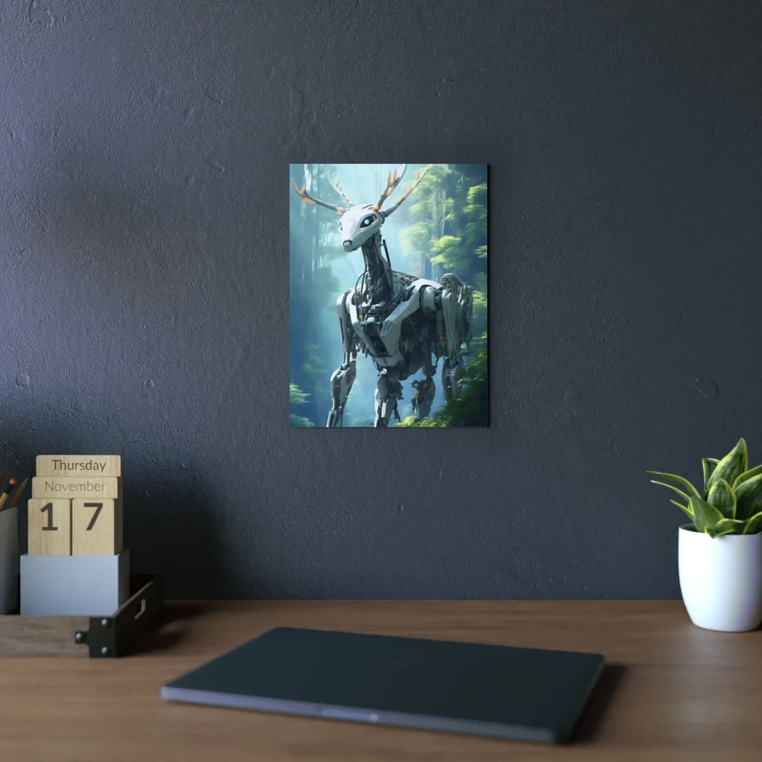 Haven for Wild Animals: A Safe Space Managed by Artificial Intelligence - Metal Poster