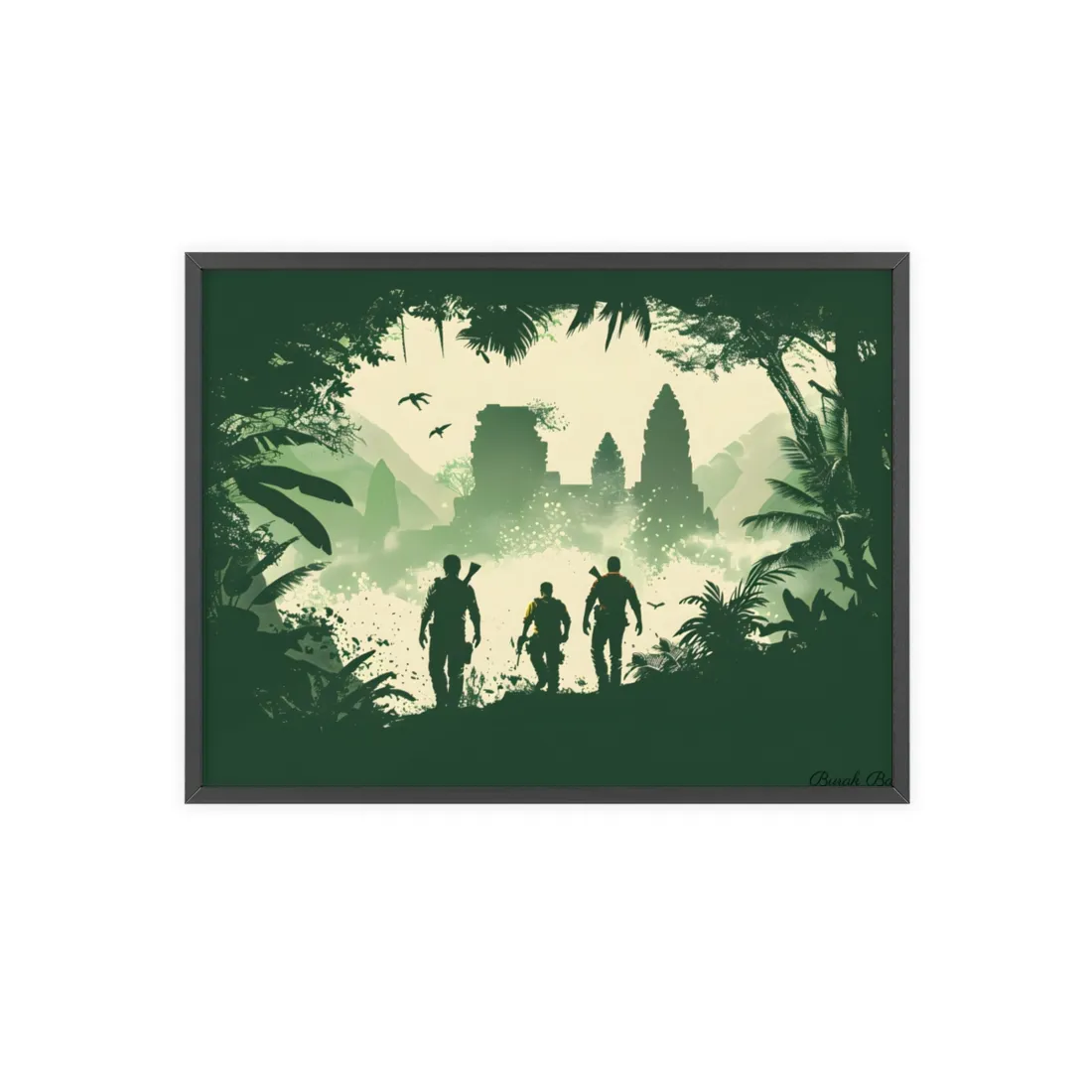 Heroic Discovery: Mysterious Entrance Revealed - Framed Poster