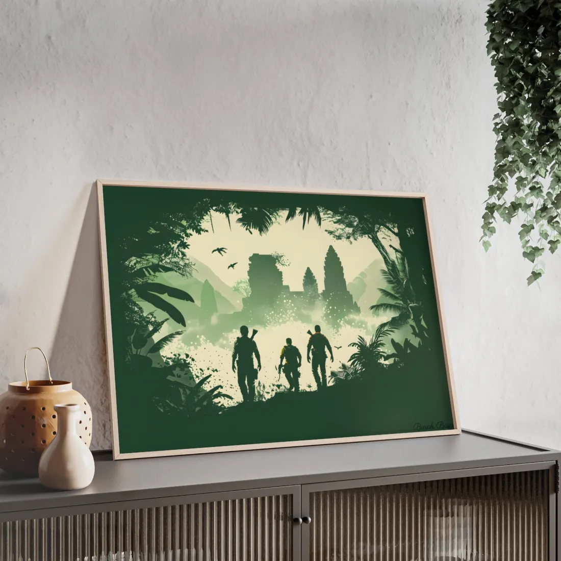 Heroic Discovery: Mysterious Entrance Revealed - Framed Poster