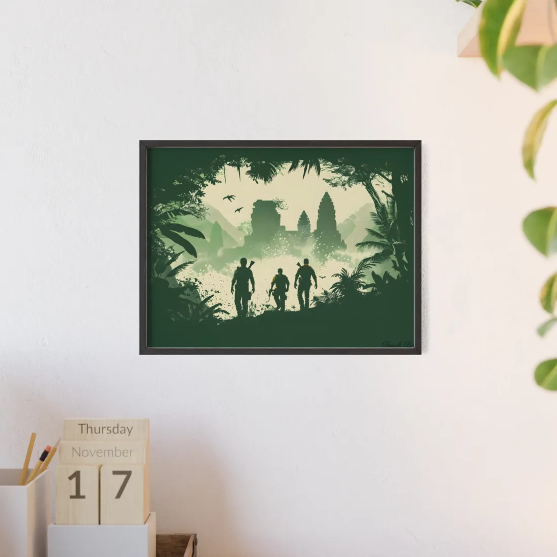 Heroic Discovery: Mysterious Entrance Revealed - Framed Poster