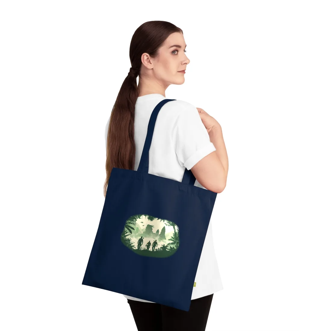 Heroic Discovery: Mysterious Entrance Revealed - Tote Bag (French Navy)