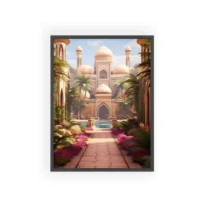 Domed Palace Garden Path Framed Poster