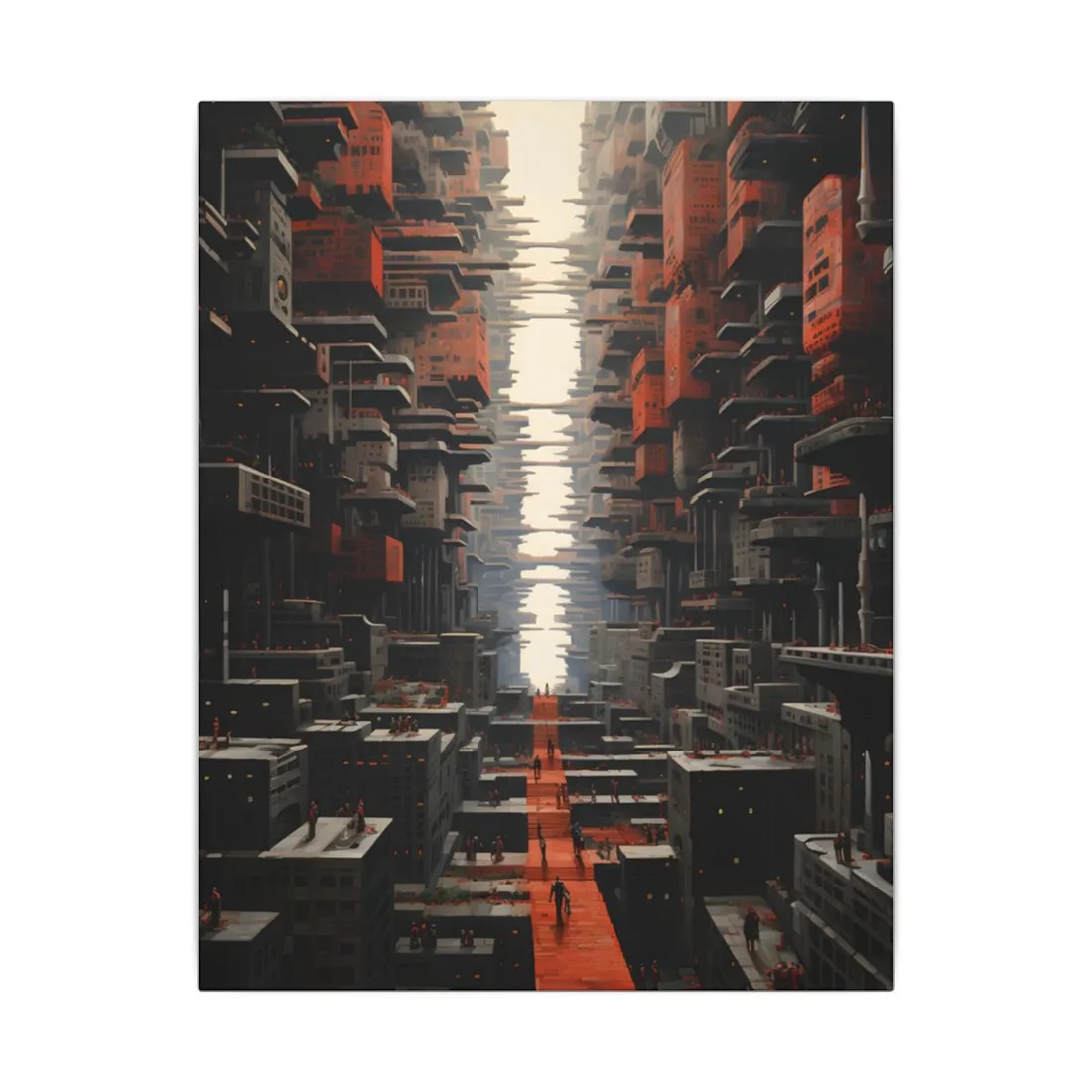 Hope in Desolation: A Dystopian Utopia - Canvas