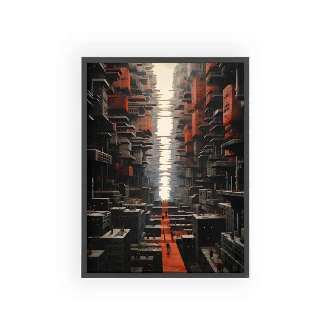 Hope in Desolation: A Dystopian Utopia - Framed Poster