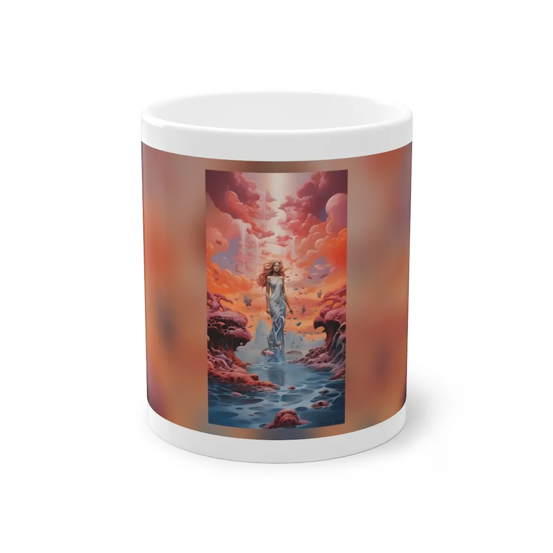 Immersive Dreamscape: A Surreal Journey through Psychedelic Art - Mug