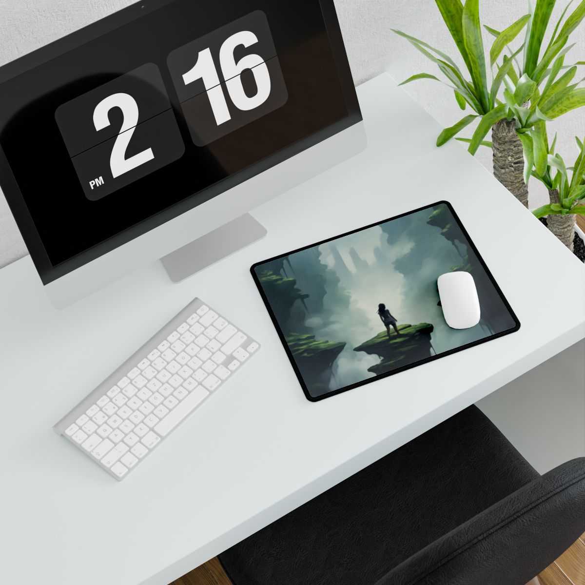 In Conversation: Indoor Portrait Artwork - Desk Mat