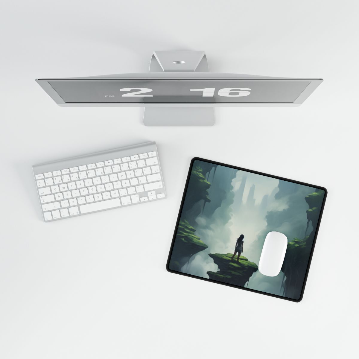 In Conversation: Indoor Portrait Artwork - Desk Mat