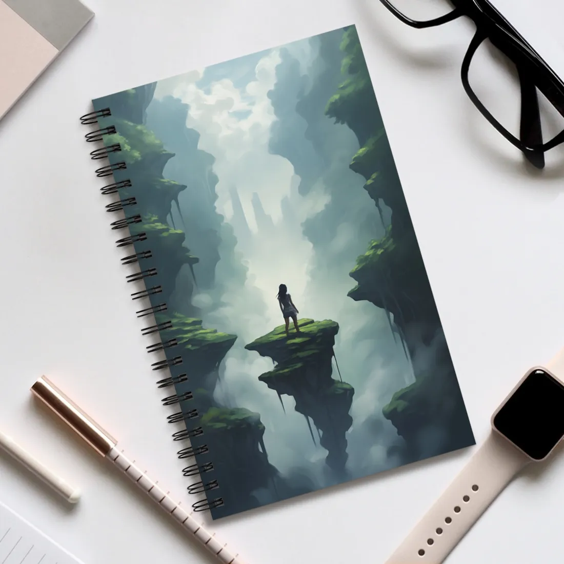 In Conversation: Indoor Portrait - Spiral Notebook