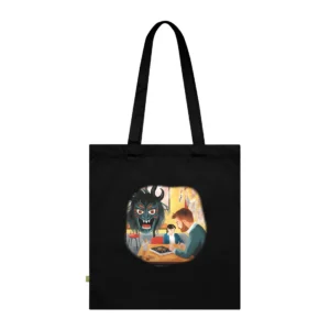 Teacher and Student Monster Mask Tote Bag