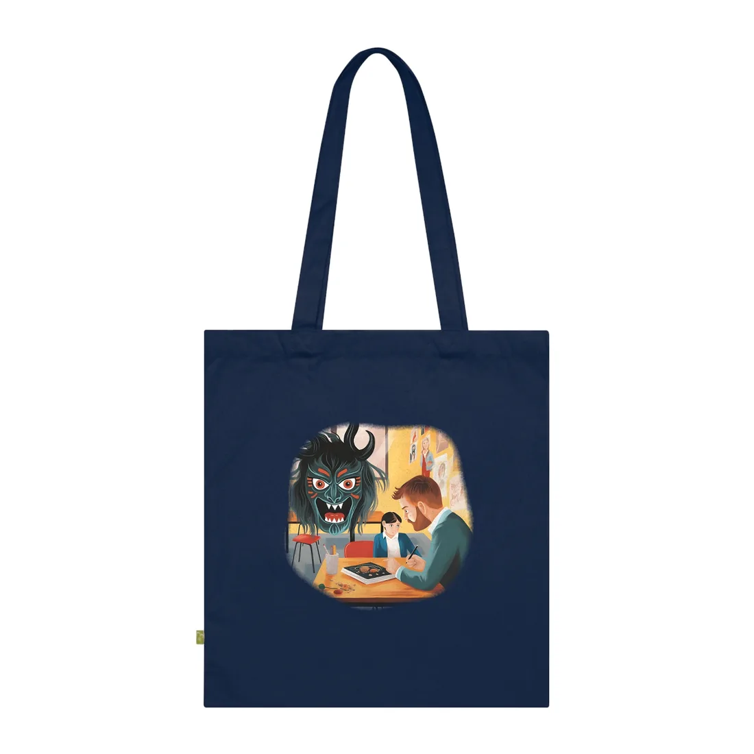 Intervention Management Glossary: Color-Coded Clinical Trial Guide - Tote Bag (French Navy)