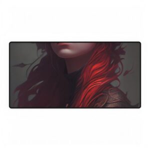 Red Haired Fantasy Woman Desk Mat