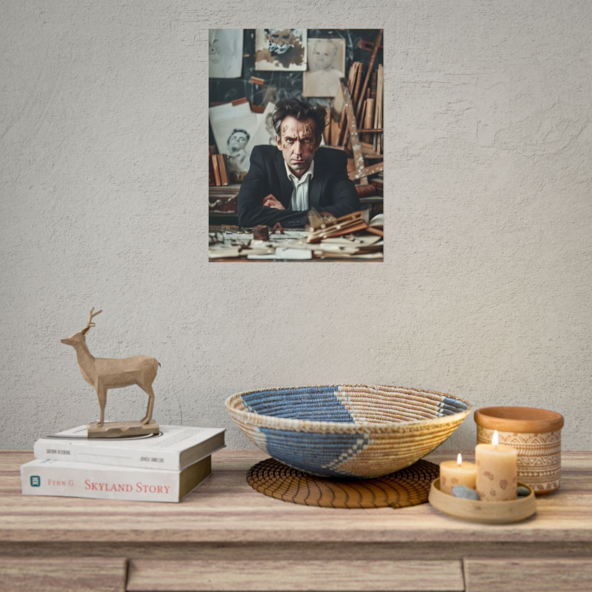 Intimate Self-Reflection: A Man's Portrait - Poster
