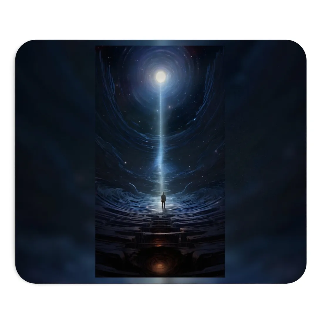 Intrepid Space Explorer: A Journey Through Stars and Galaxies - Mouse Pad