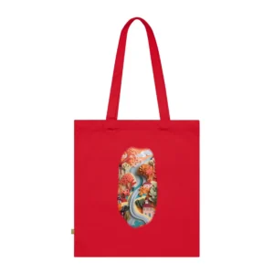 Colorful Paper Village Hillside Tote Bag