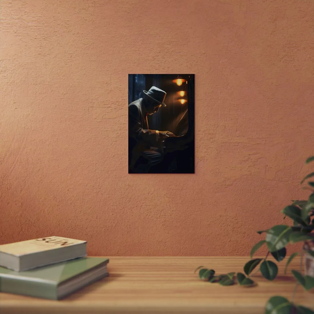 Intricate Piano Moment: Reflections of a Musician - Metal Poster