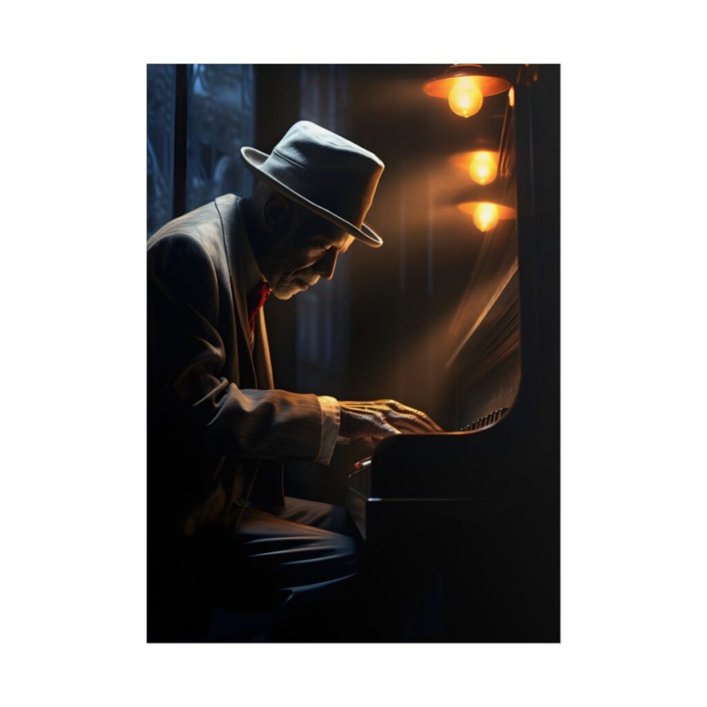 Intricate Piano Moment: Reflections of a Musician - Poster