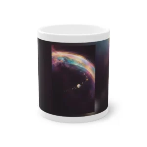 Iridescent Spheres in Nebula Mug